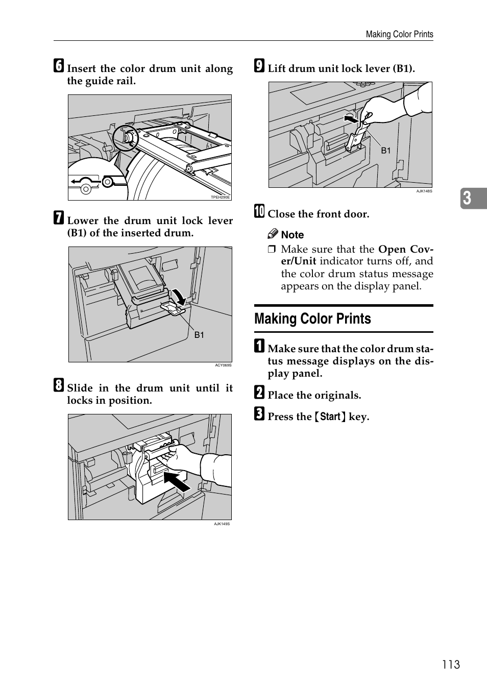 Making color prints | Ricoh LDD280 User Manual | Page 125 / 204
