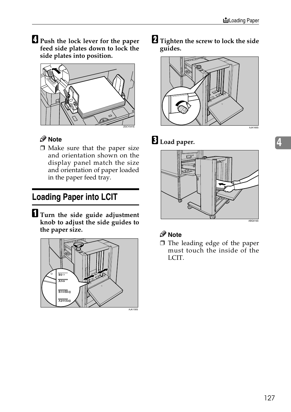 Loading paper into lcit | Ricoh LDD280 User Manual | Page 139 / 204