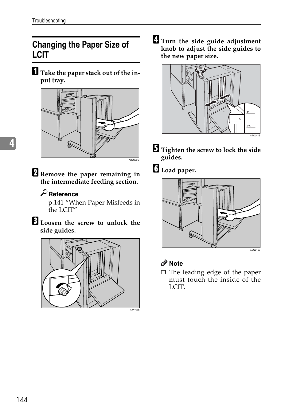 Changing the paper size of lcit | Ricoh LDD280 User Manual | Page 156 / 204