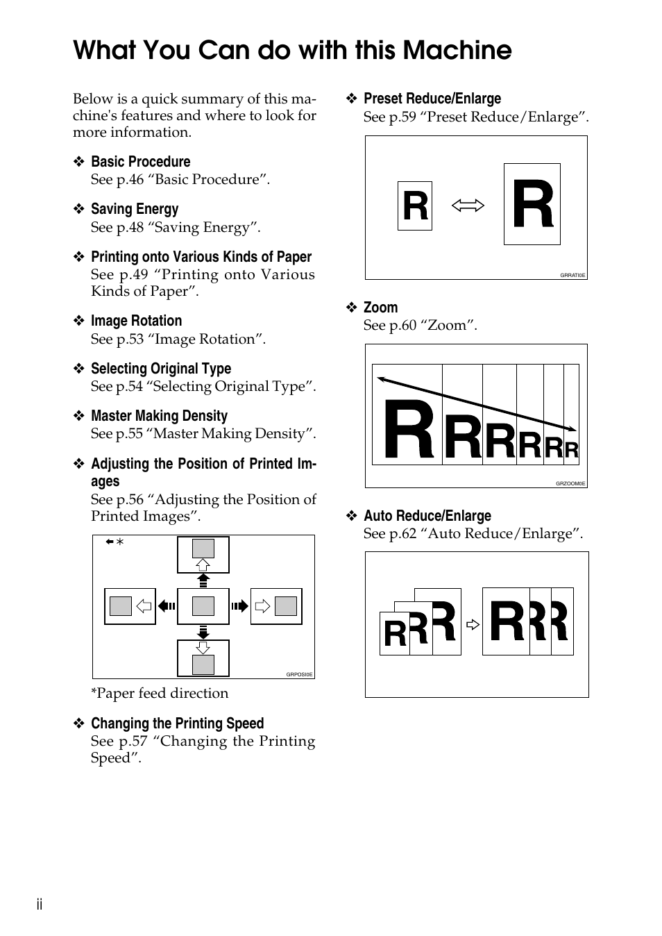 What you can do with this machine | Ricoh LDD280 User Manual | Page 4 / 204