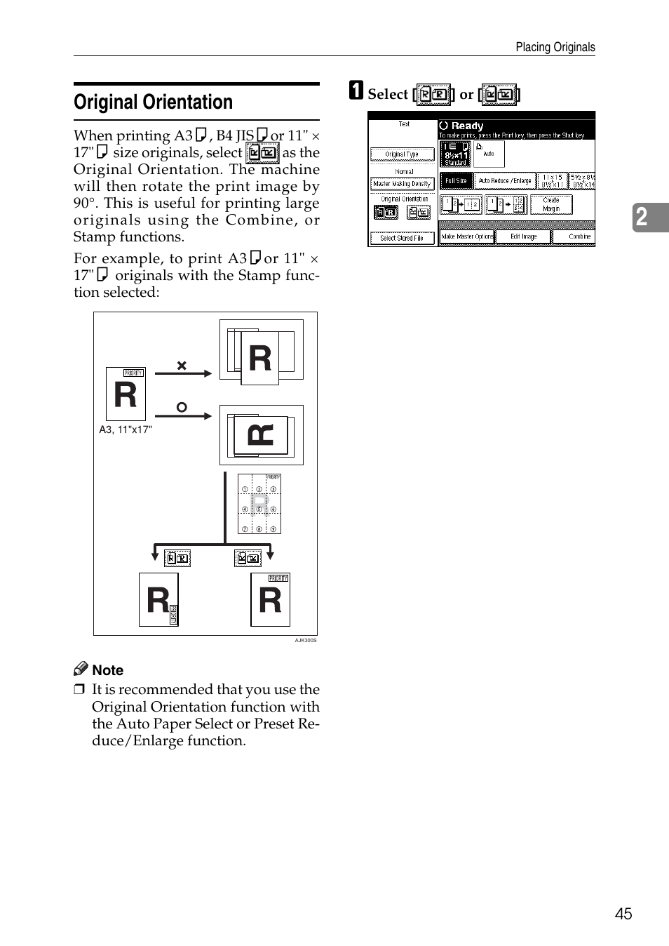 Original orientation, Searching for stored files | Ricoh LDD280 User Manual | Page 57 / 204