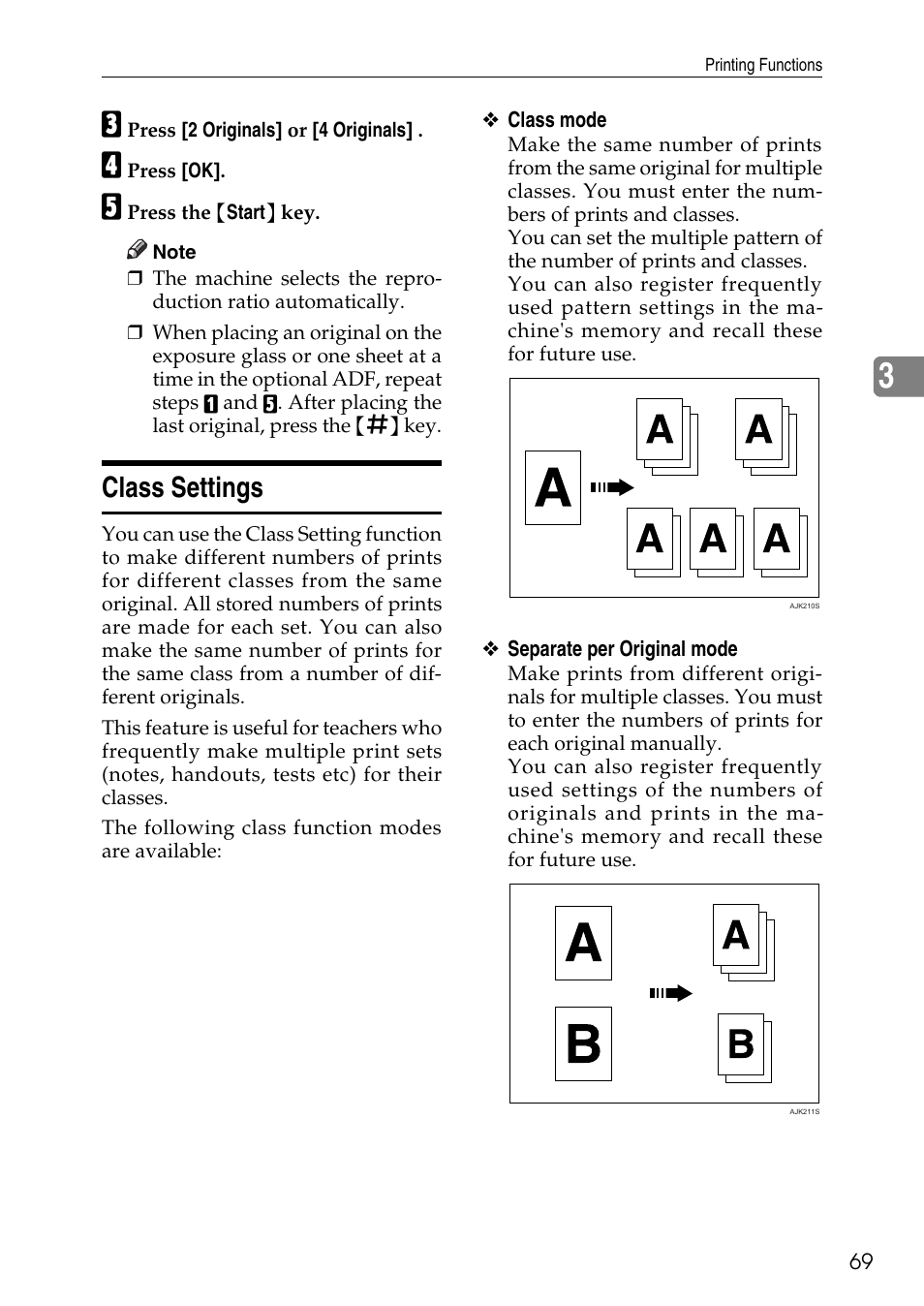 Class settings, P.69 “class settings | Ricoh LDD280 User Manual | Page 81 / 204