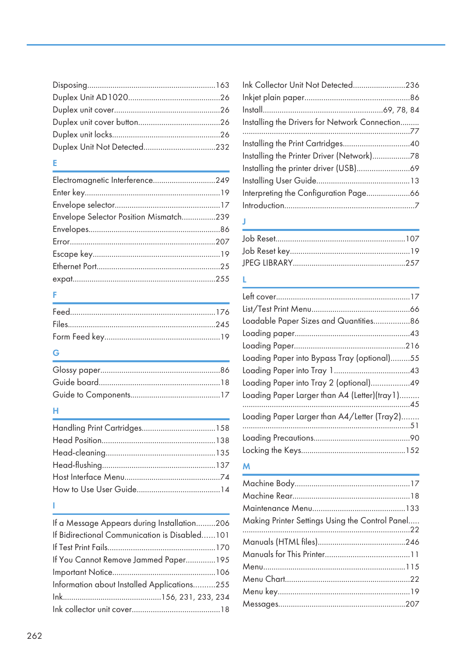 Ricoh Aficio GX7000 User Manual | Page 264 / 272