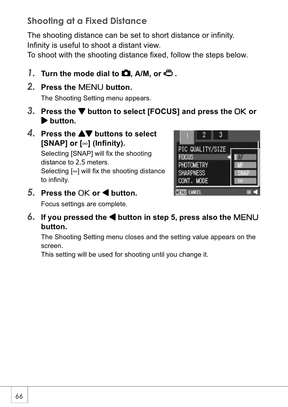 Shooting at a fixed distance | Ricoh Caplio GX8 User Manual | Page 69 / 180