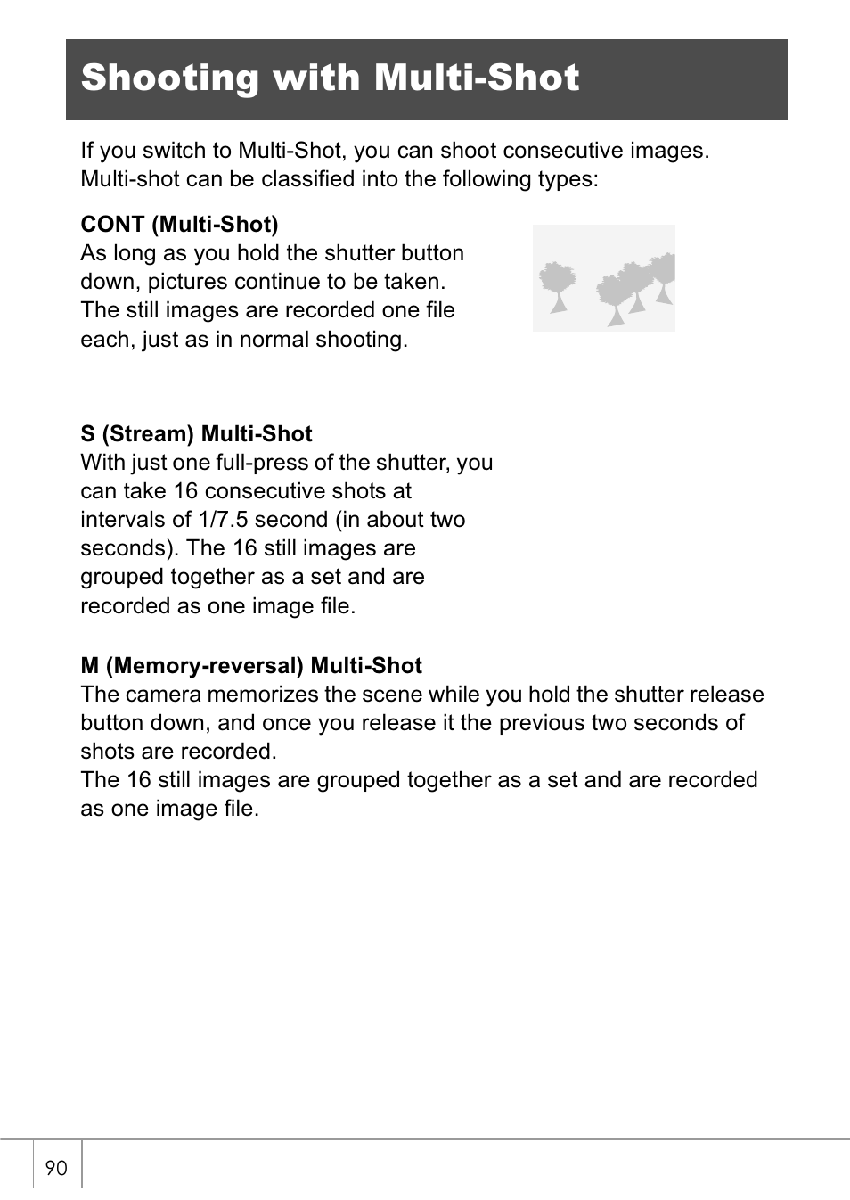 Shooting with multi-shot | Ricoh Caplio GX8 User Manual | Page 93 / 180