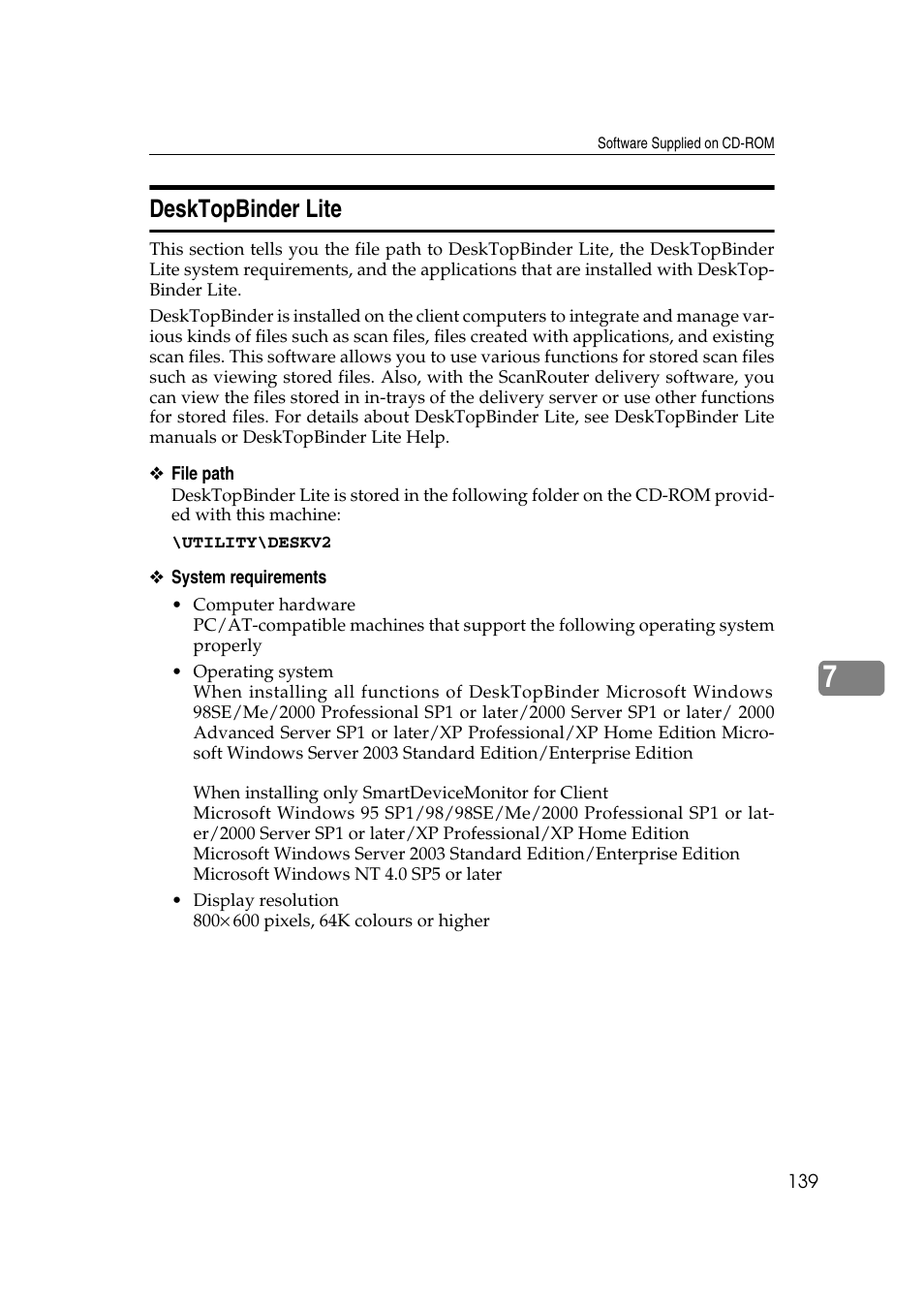 Desktopbinder lite | Ricoh Aficio MP 1100 User Manual | Page 147 / 158
