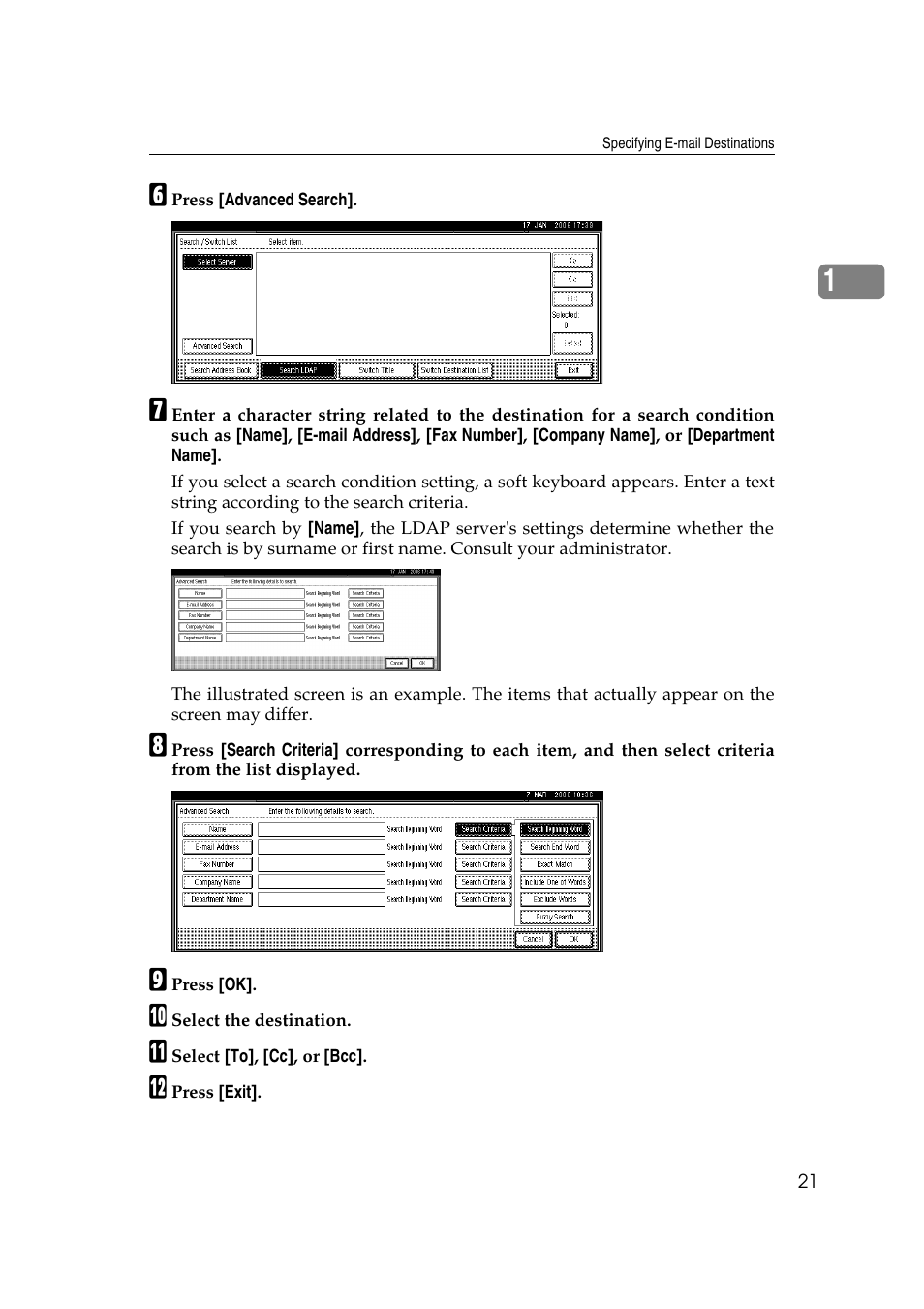 Ricoh Aficio MP 1100 User Manual | Page 29 / 158