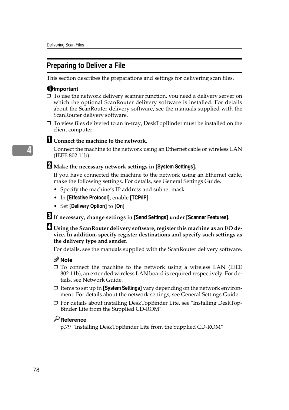 Preparing to deliver a file | Ricoh Aficio MP 1100 User Manual | Page 86 / 158