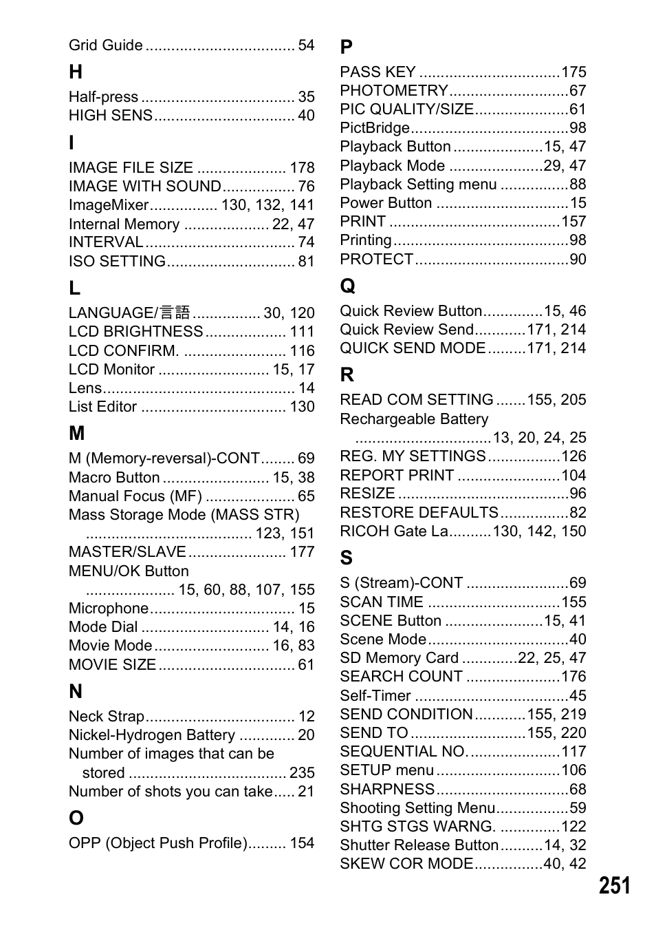 Ricoh 500SE User Manual | Page 254 / 256
