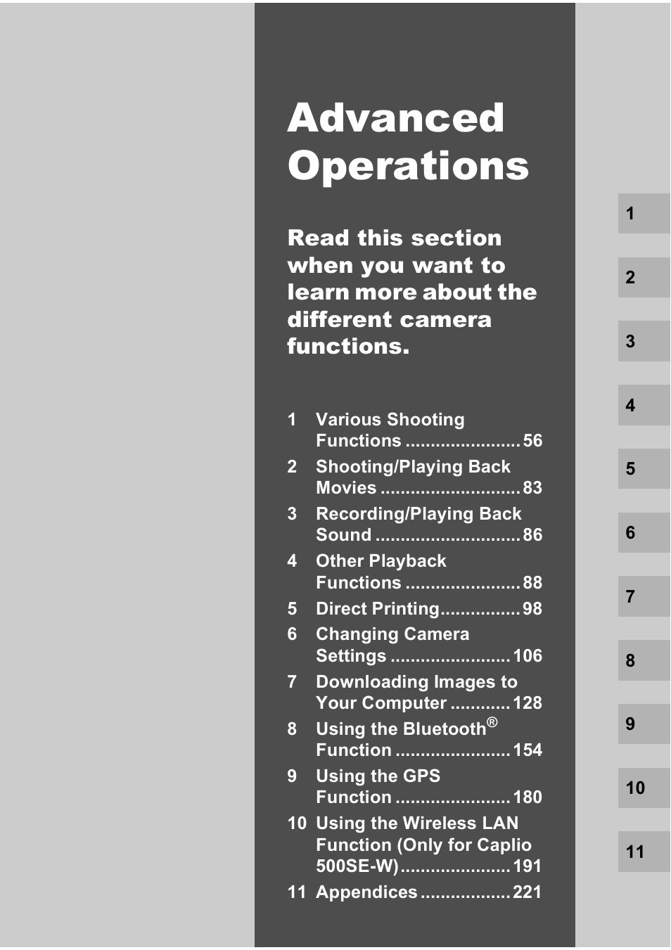 Advanced operations | Ricoh 500SE User Manual | Page 58 / 256