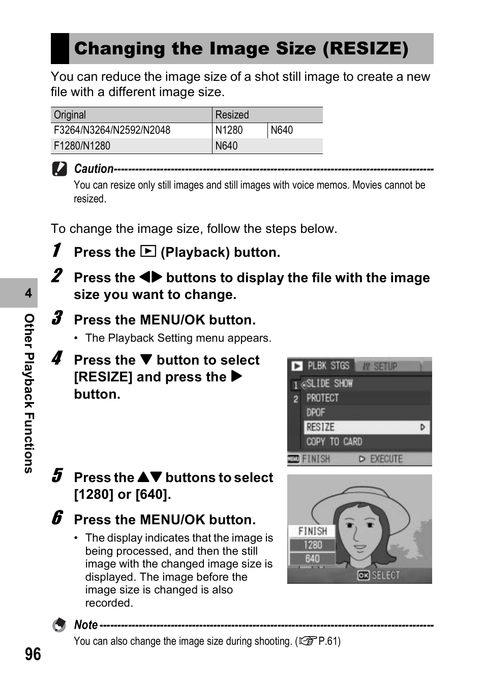 Changing the image size (resize) | Ricoh 500SE User Manual | Page 99 / 256