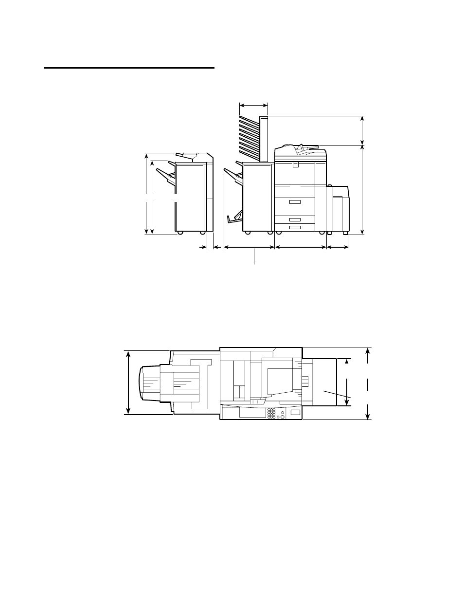 Machine space requirements, Product support guide | Ricoh D054 User Manual | Page 12 / 41