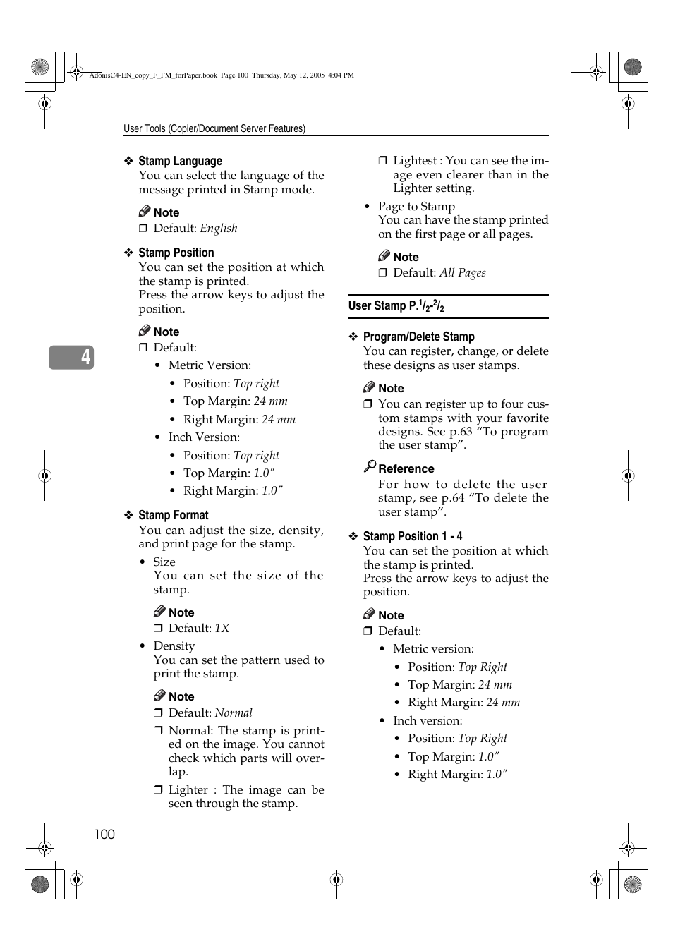 Ricoh Aficio 3045AD User Manual | Page 110 / 136