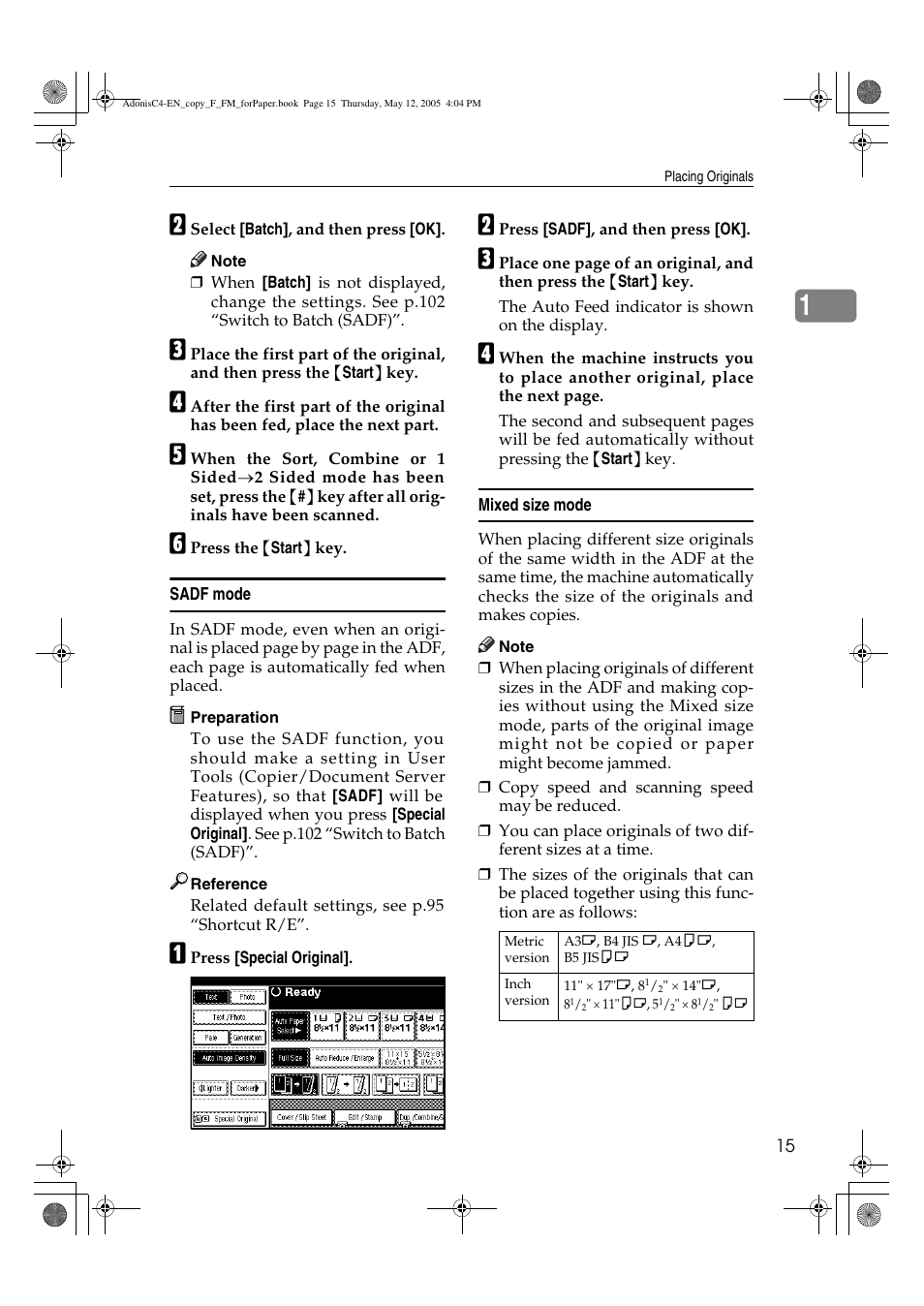 Ricoh Aficio 3045AD User Manual | Page 25 / 136