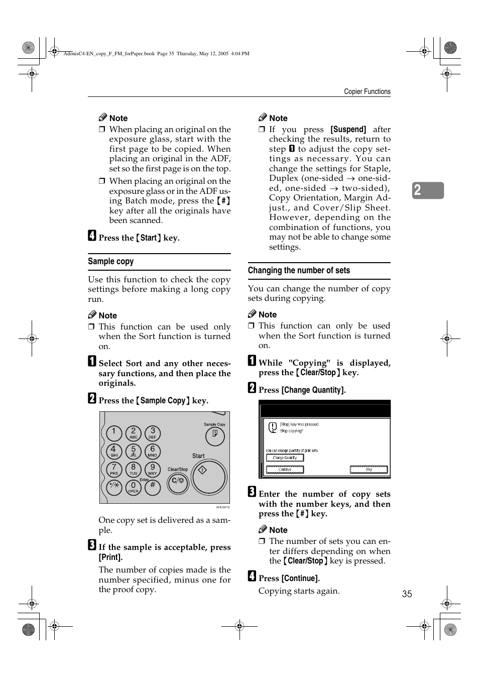 Ricoh Aficio 3045AD User Manual | Page 45 / 136
