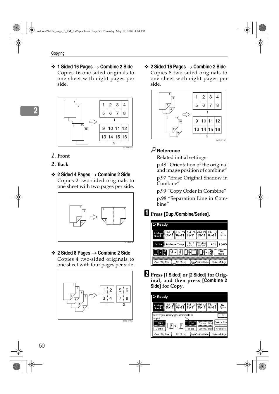 Ricoh Aficio 3045AD User Manual | Page 60 / 136