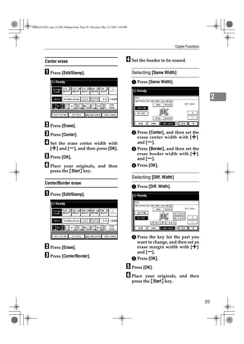 Ricoh Aficio 3045AD User Manual | Page 69 / 136