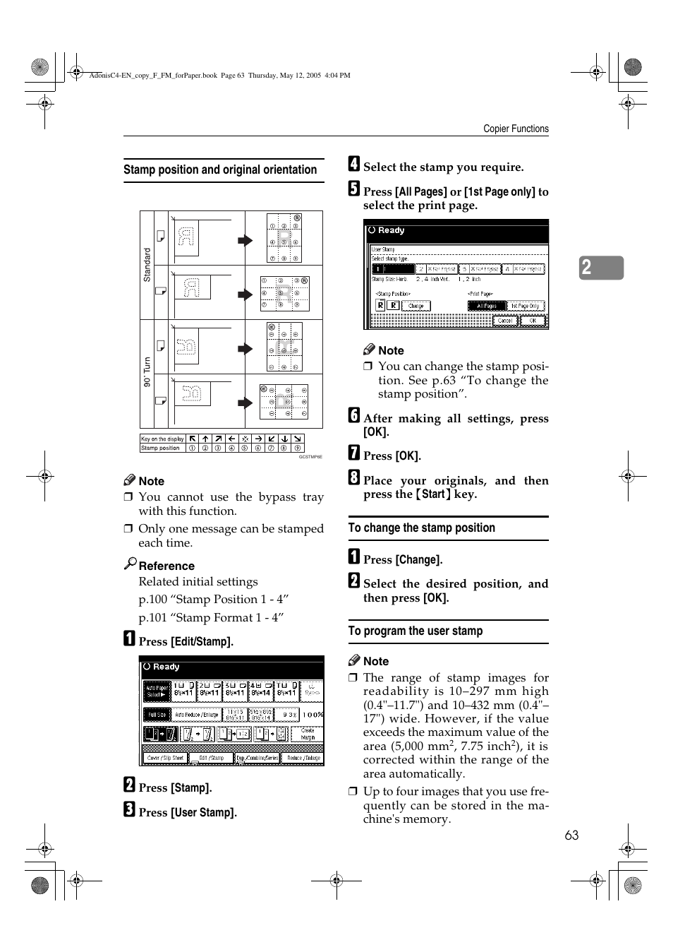 Ricoh Aficio 3045AD User Manual | Page 73 / 136