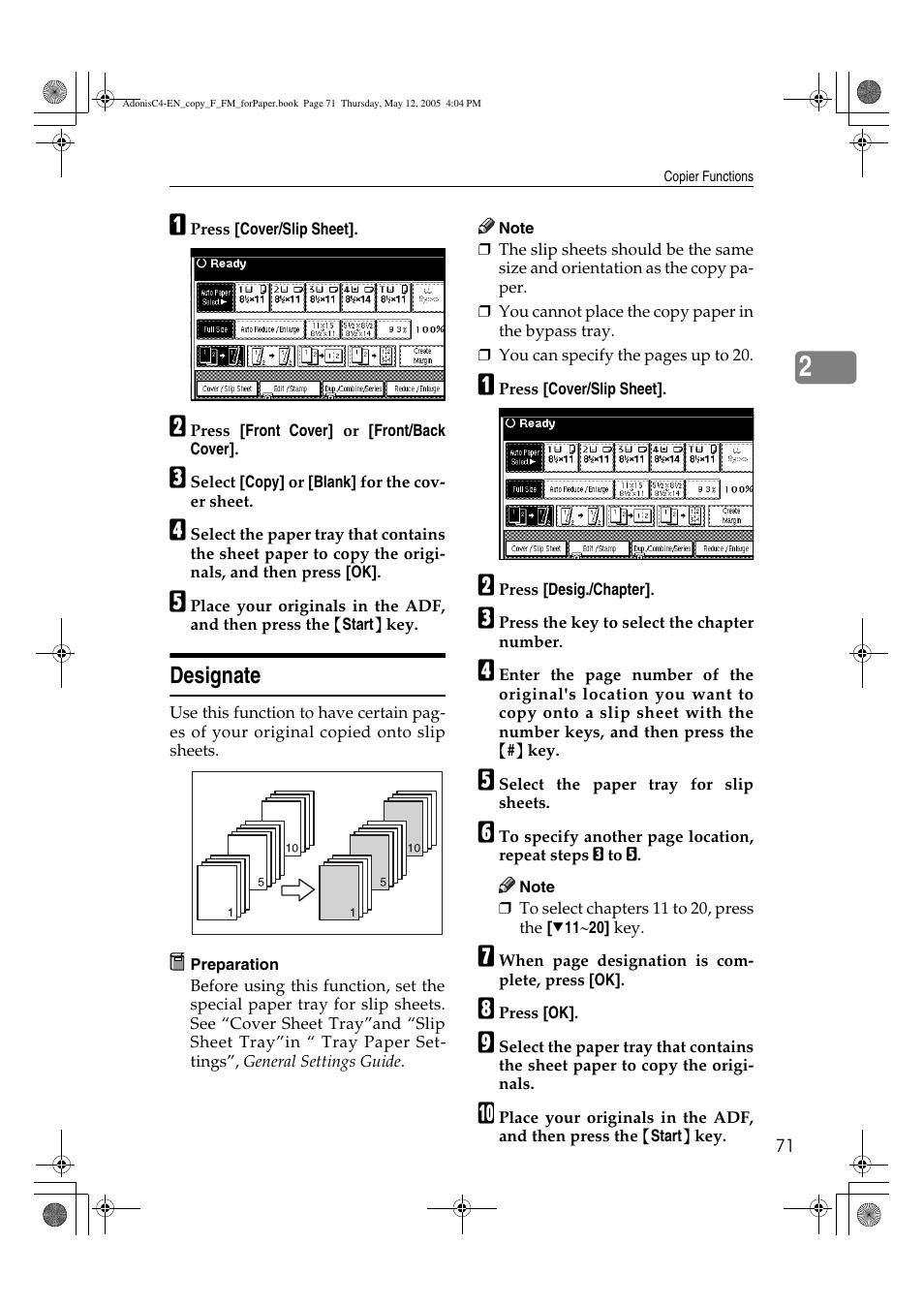 Ricoh Aficio 3045AD User Manual | Page 81 / 136