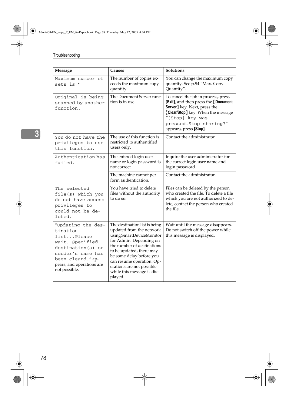 Ricoh Aficio 3045AD User Manual | Page 88 / 136