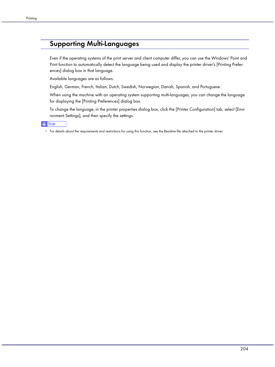 Supporting multi-languages | Ricoh BY1000 User Manual | Page 204 / 250