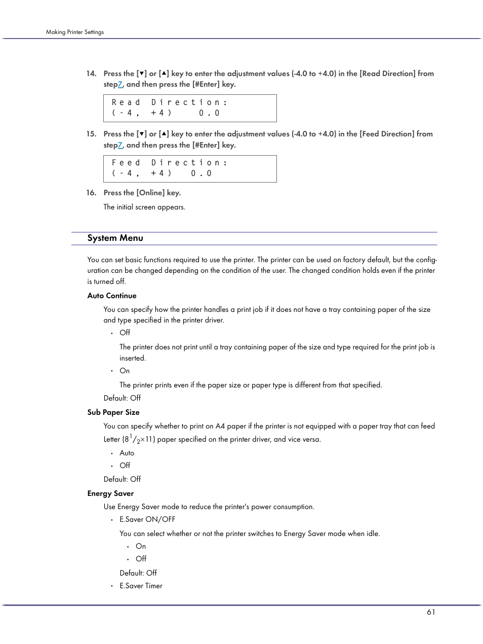 System menu | Ricoh BY1000 User Manual | Page 61 / 250