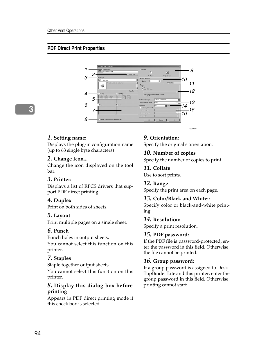 Pdf direct print properties | Ricoh 220-240 V User Manual | Page 104 / 370