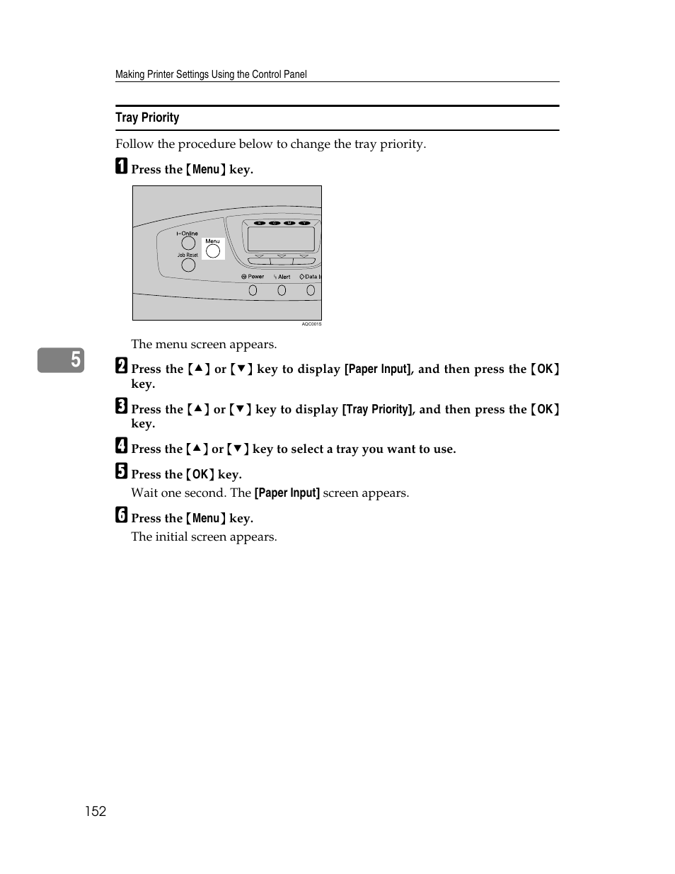 Tray priority | Ricoh 220-240 V User Manual | Page 162 / 370