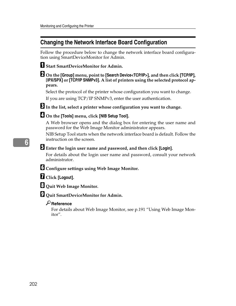 Changing the network interface board configuration | Ricoh 220-240 V User Manual | Page 212 / 370