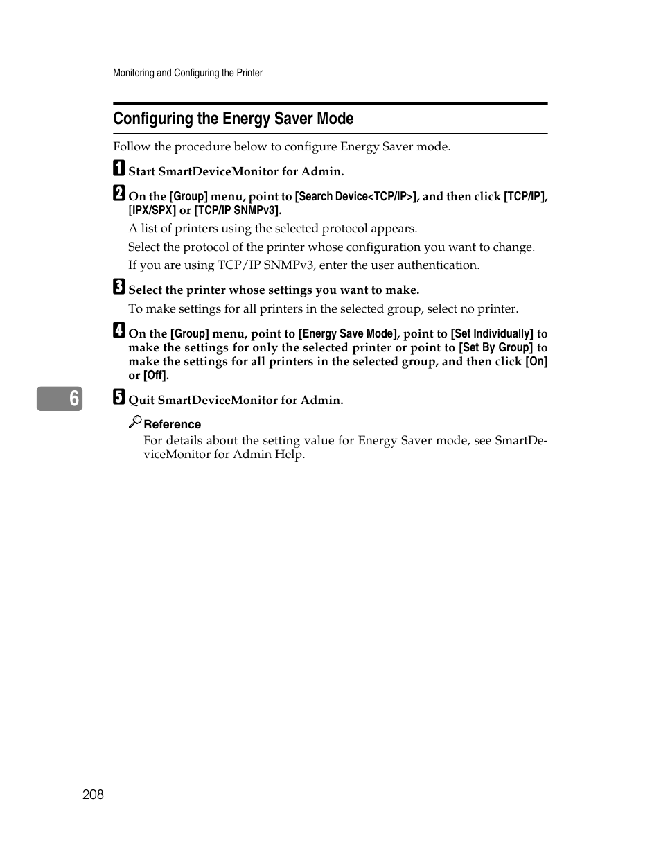 Configuring the energy saver mode | Ricoh 220-240 V User Manual | Page 218 / 370