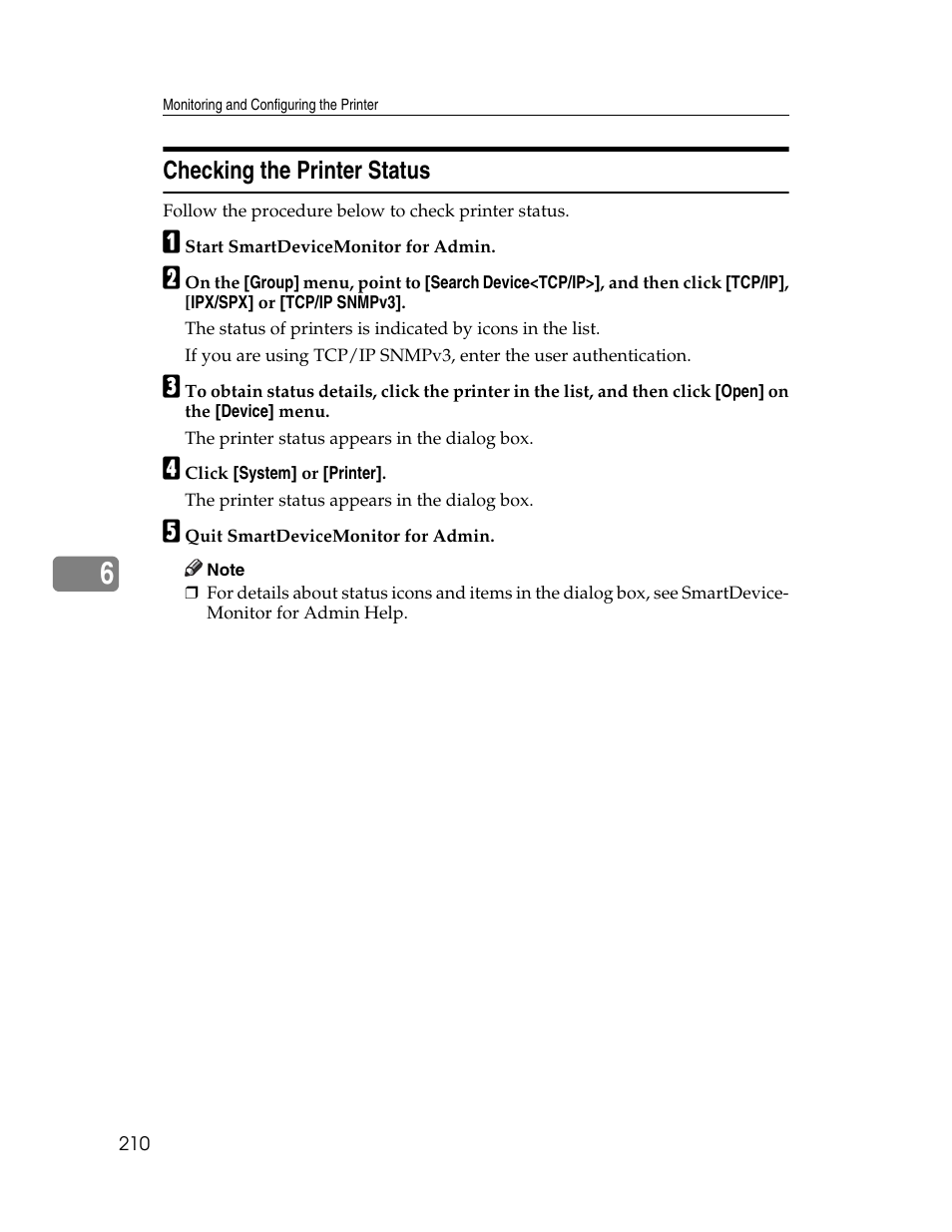 Checking the printer status | Ricoh 220-240 V User Manual | Page 220 / 370