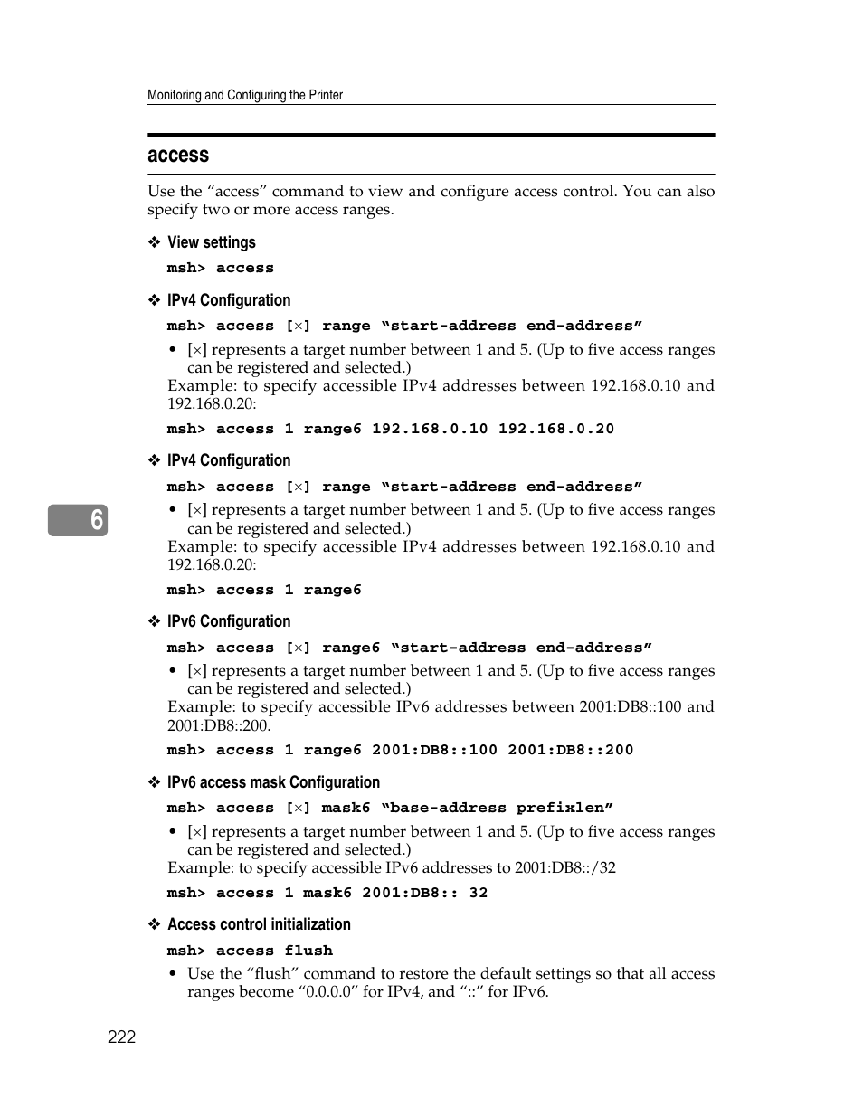 Access | Ricoh 220-240 V User Manual | Page 232 / 370