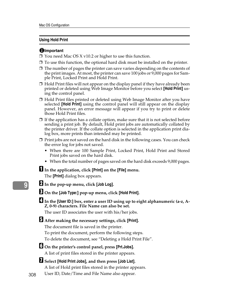 Using hold print | Ricoh 220-240 V User Manual | Page 318 / 370