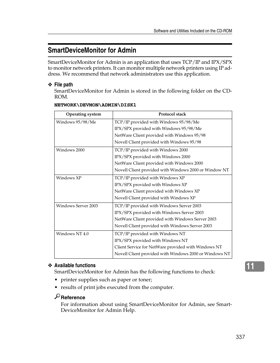 Smartdevicemonitor for admin | Ricoh 220-240 V User Manual | Page 347 / 370