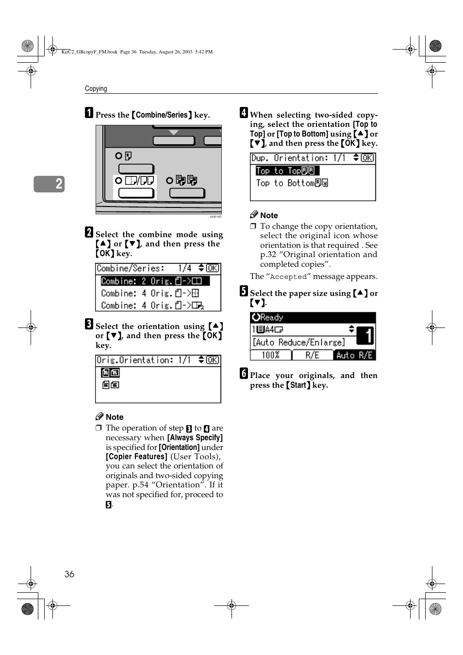 Ricoh Aficio 2018D User Manual | Page 174 / 814