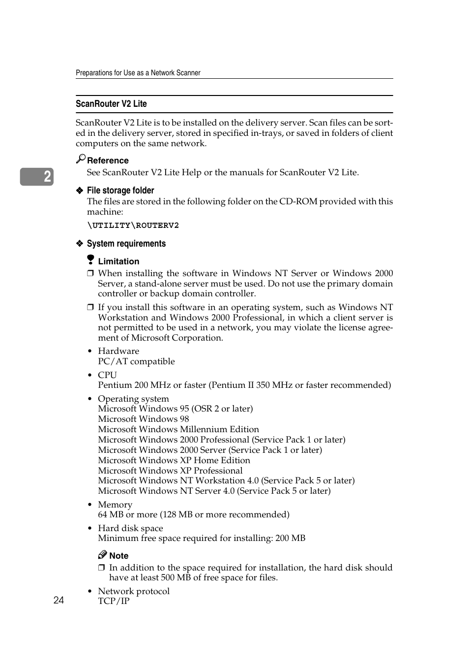 Scanrouter v2 lite | Ricoh Aficio 2018D User Manual | Page 240 / 814