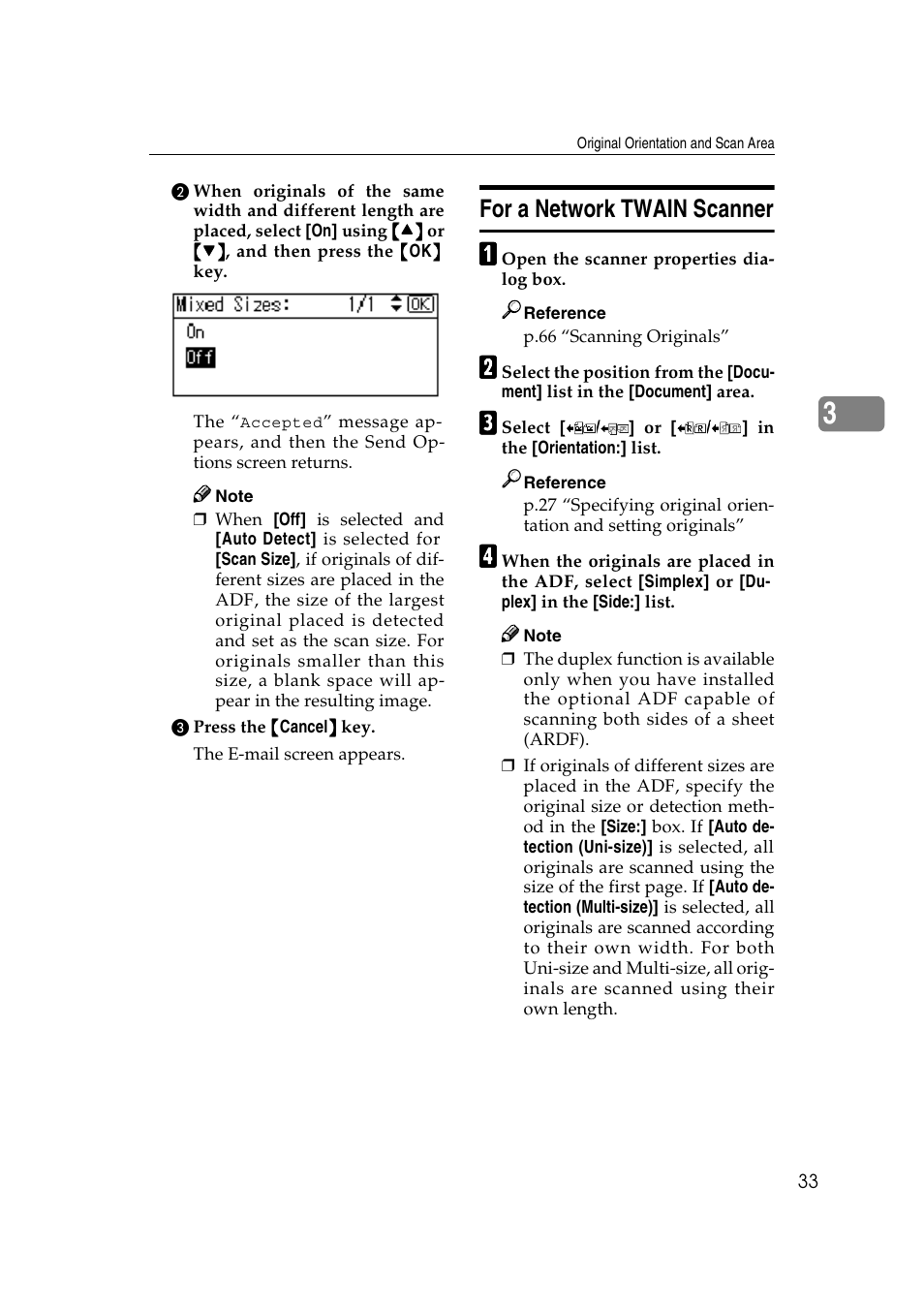 For a network twain scanner | Ricoh Aficio 2018D User Manual | Page 249 / 814