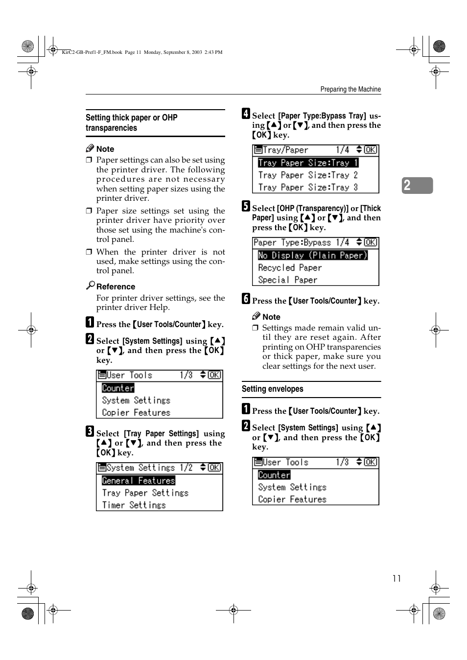 Ricoh Aficio 2018D User Manual | Page 315 / 814