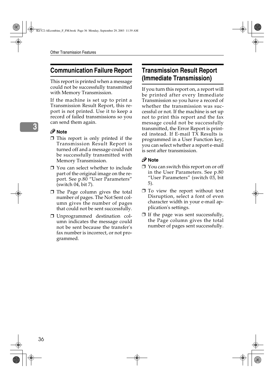 Communication failure report | Ricoh Aficio 2018D User Manual | Page 530 / 814