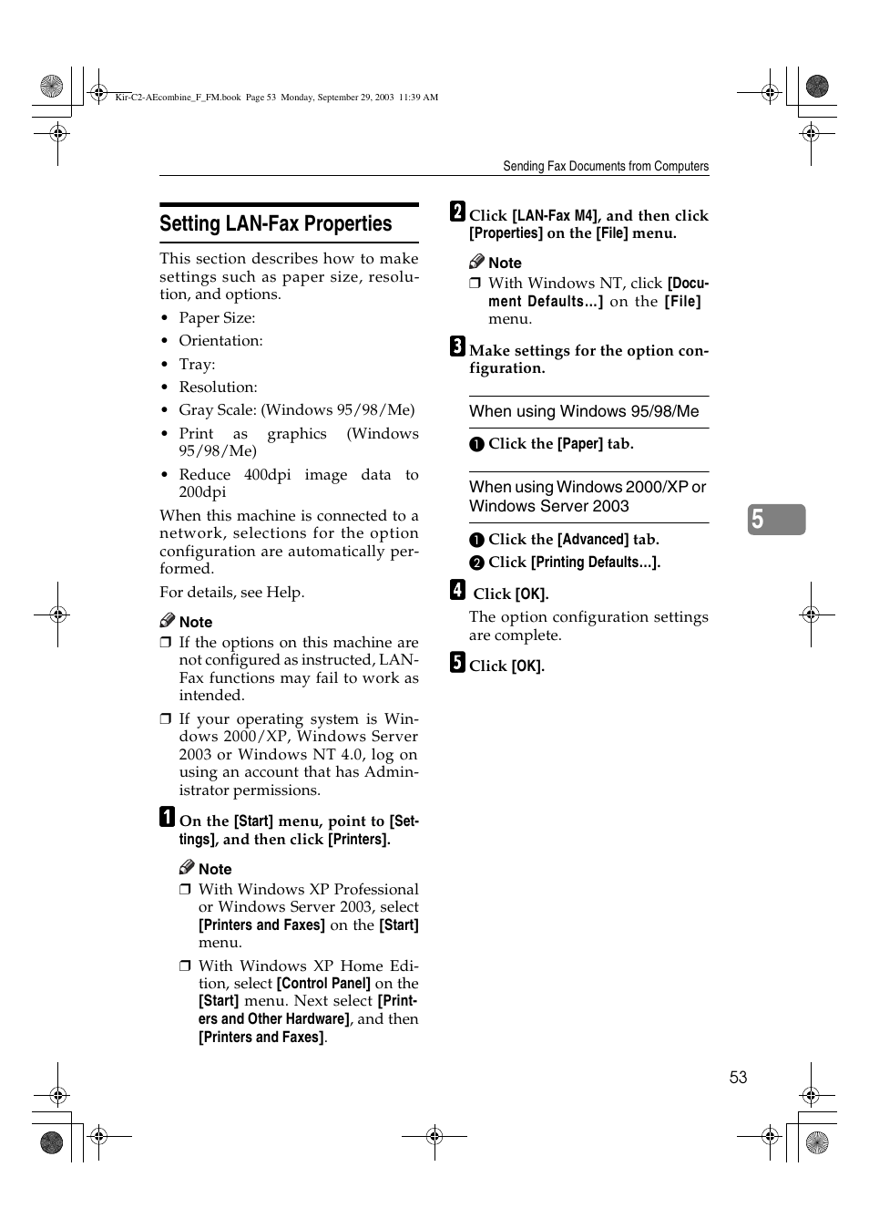 Setting lan-fax properties | Ricoh Aficio 2018D User Manual | Page 547 / 814