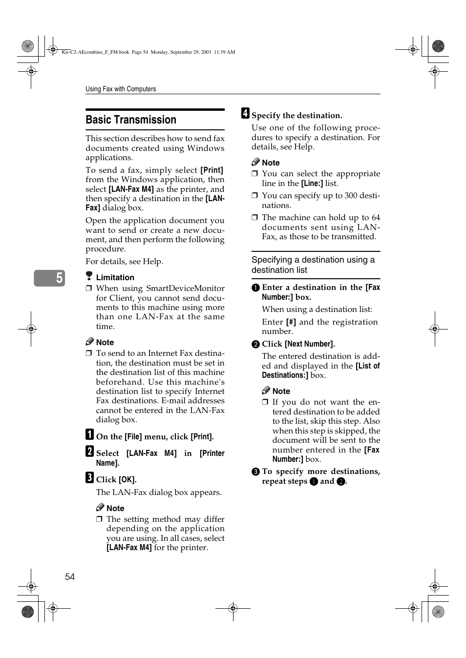 Basic transmission | Ricoh Aficio 2018D User Manual | Page 548 / 814