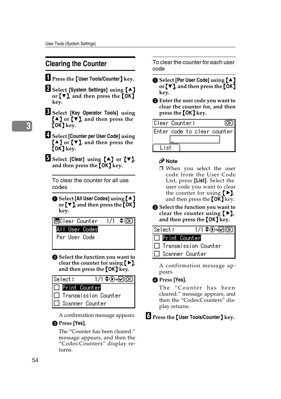 Clearing the counter | Ricoh Aficio 2018D User Manual | Page 66 / 814