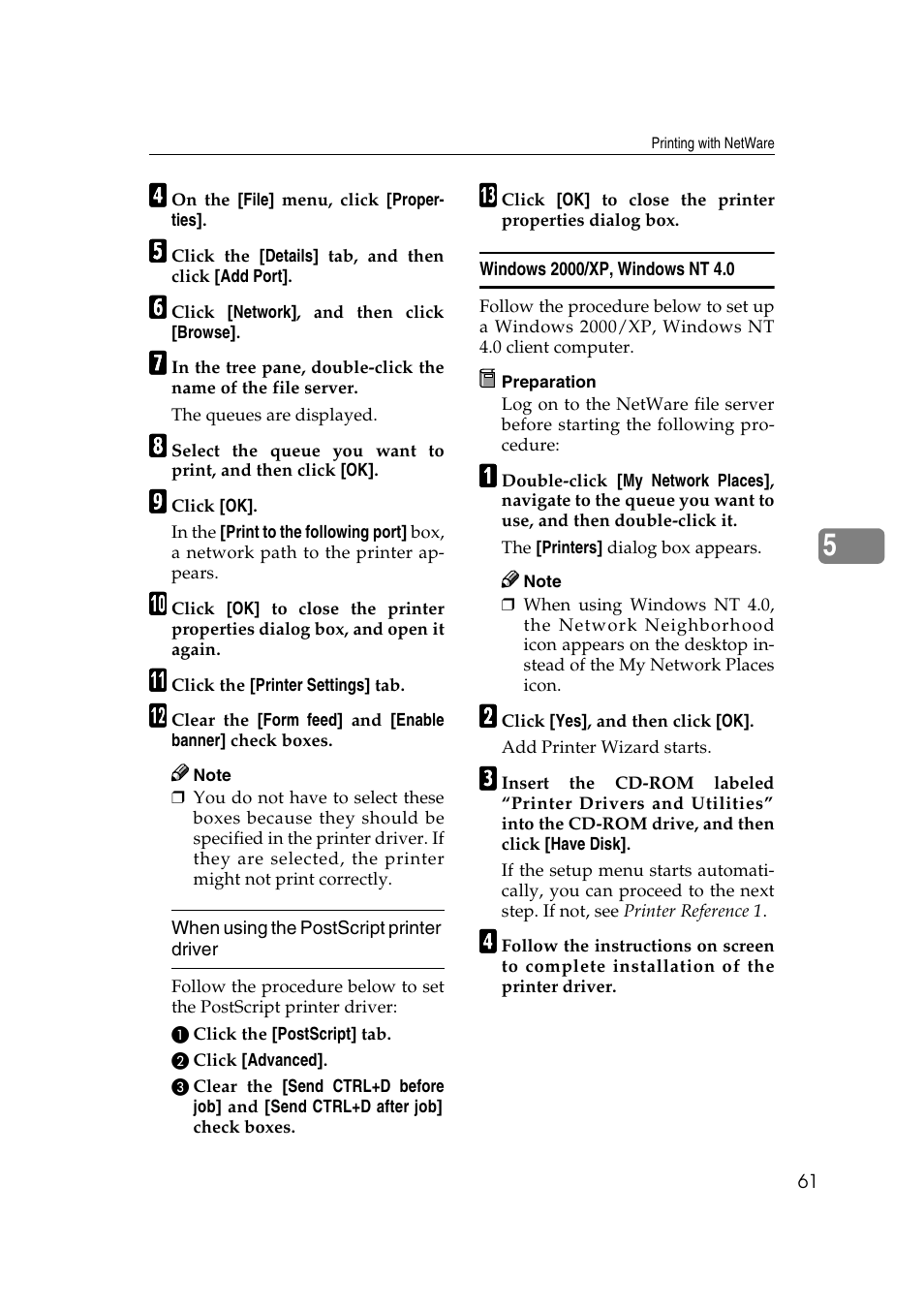 Windows 2000/xp, windows nt 4.0 | Ricoh Aficio 2018D User Manual | Page 683 / 814