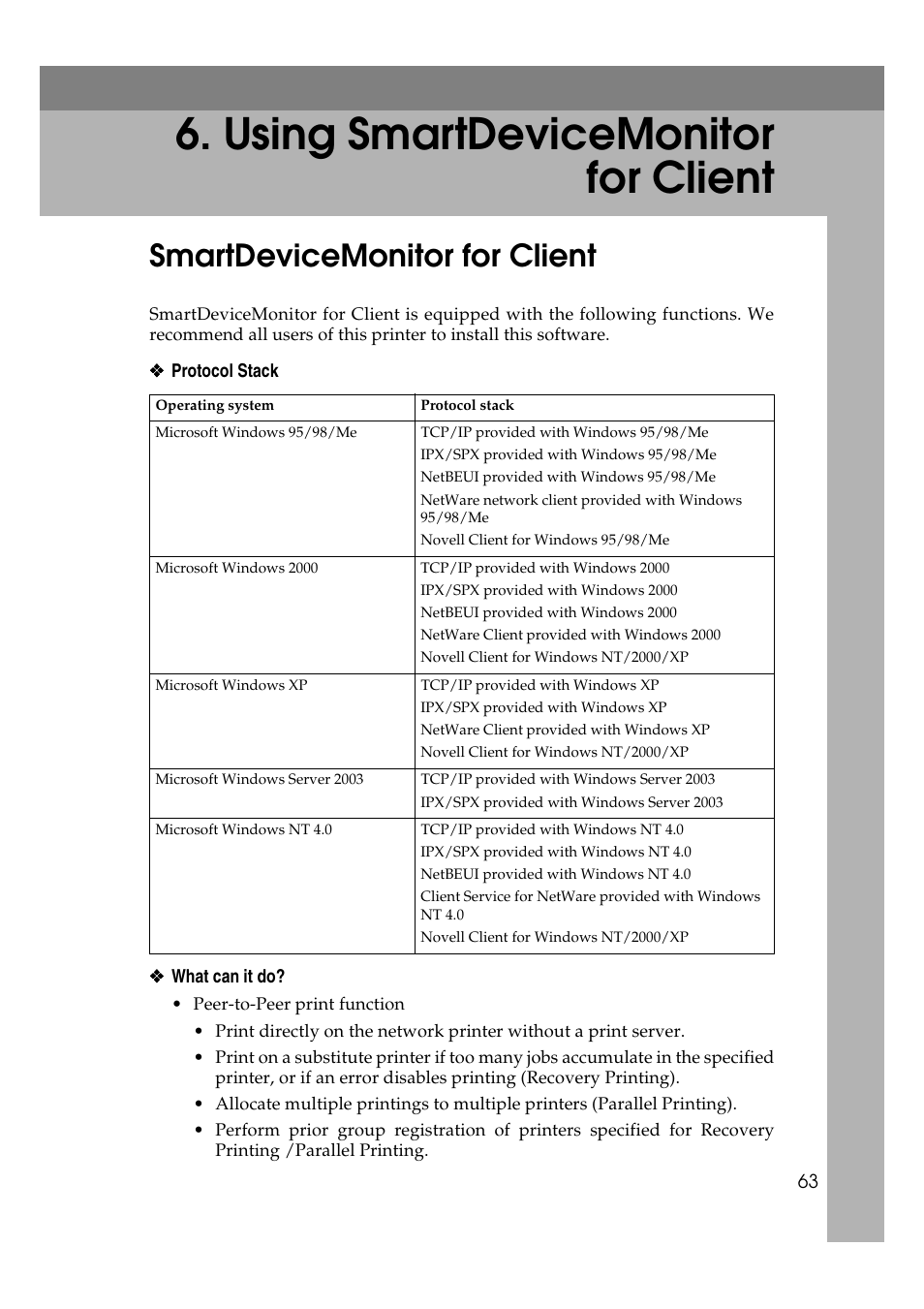  using smartdevicemonitor for client, Smartdevicemonitor for client, Using smartdevicemonitor for client | Ricoh Aficio 2018D User Manual | Page 685 / 814