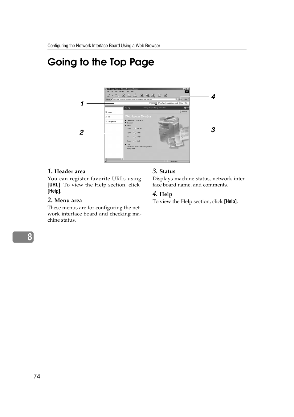 8going to the top page | Ricoh Aficio 2018D User Manual | Page 696 / 814