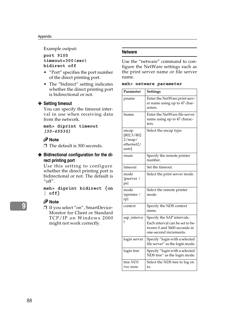 Netware | Ricoh Aficio 2018D User Manual | Page 710 / 814