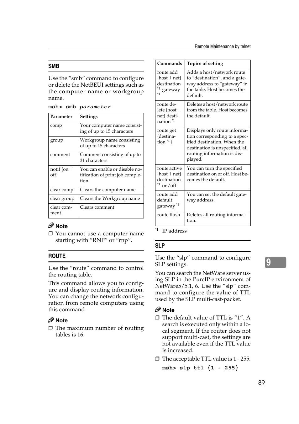 Route | Ricoh Aficio 2018D User Manual | Page 711 / 814