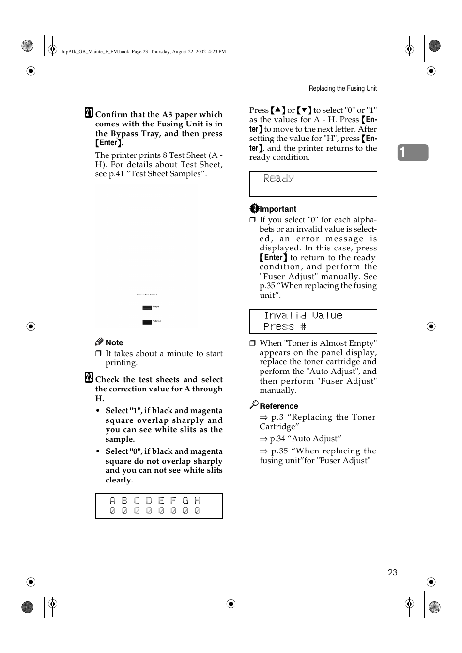 Ricoh AP3800C User Manual | Page 33 / 124