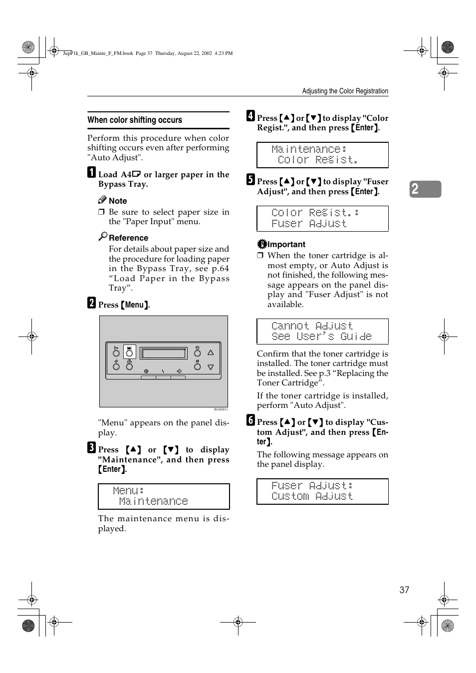 Ricoh AP3800C User Manual | Page 47 / 124