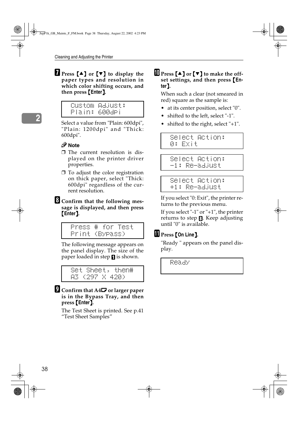Ricoh AP3800C User Manual | Page 48 / 124